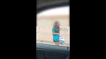 A young girl collecting cans on the street gets taken by an elderly pervert