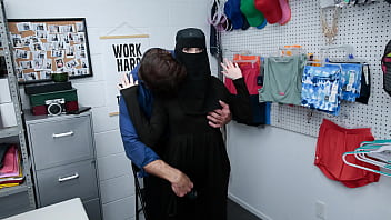 Teen in hijab gets caught and punished by officer in steamy encounter