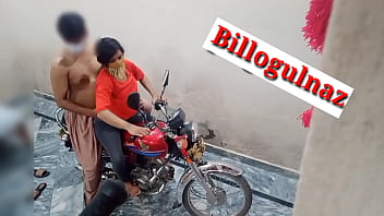 Young Pakistani girl gets anal from her friend on a bike