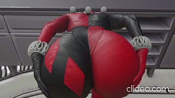 Harley Quinn's voluptuous derriere gets a twerking workout