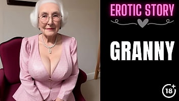 Granny's naughty adventure with a young male escort unfolds in part 1